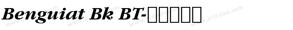 Benguiat Bk BT字体转换